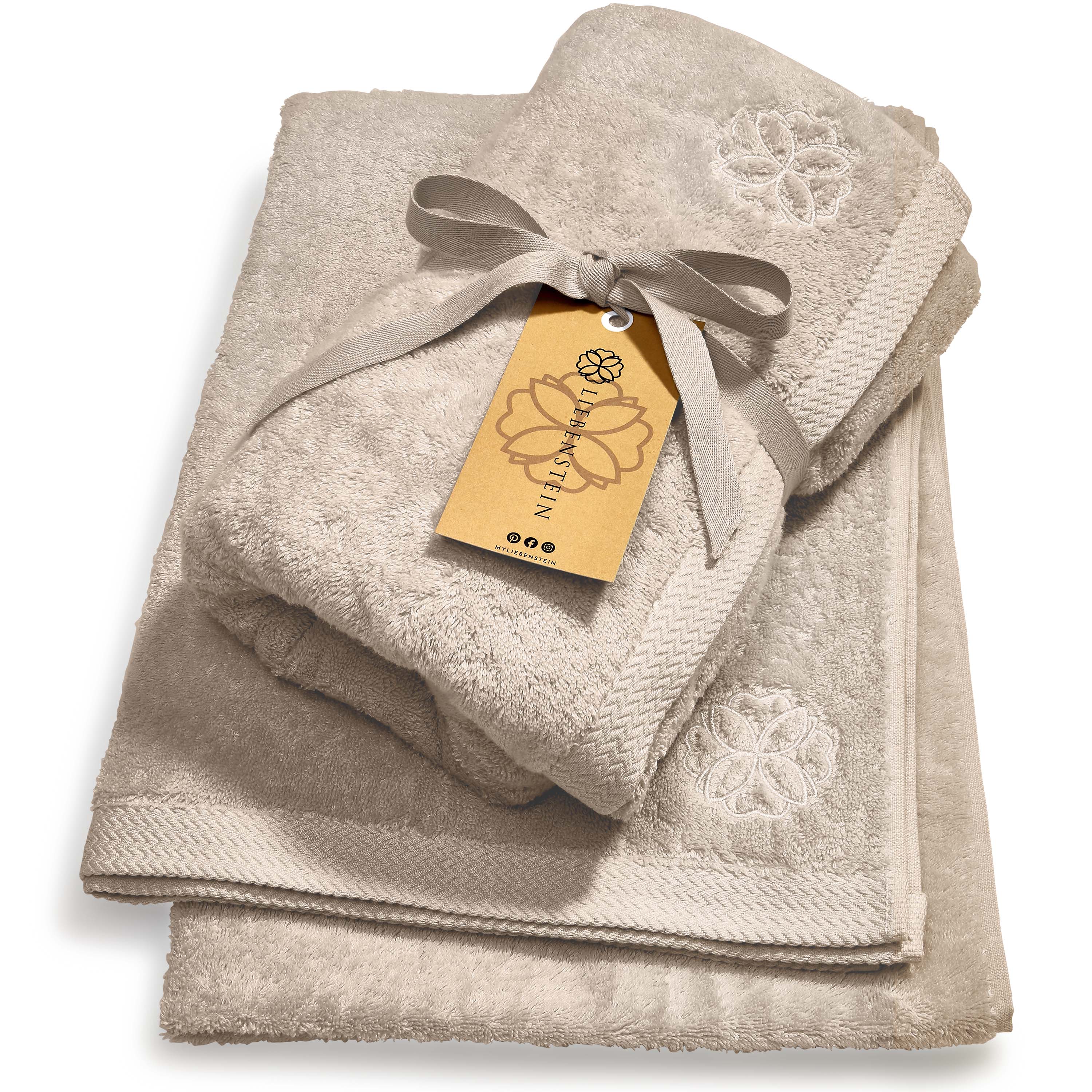 Duschtuch - 2er Set - 70 x 140cm