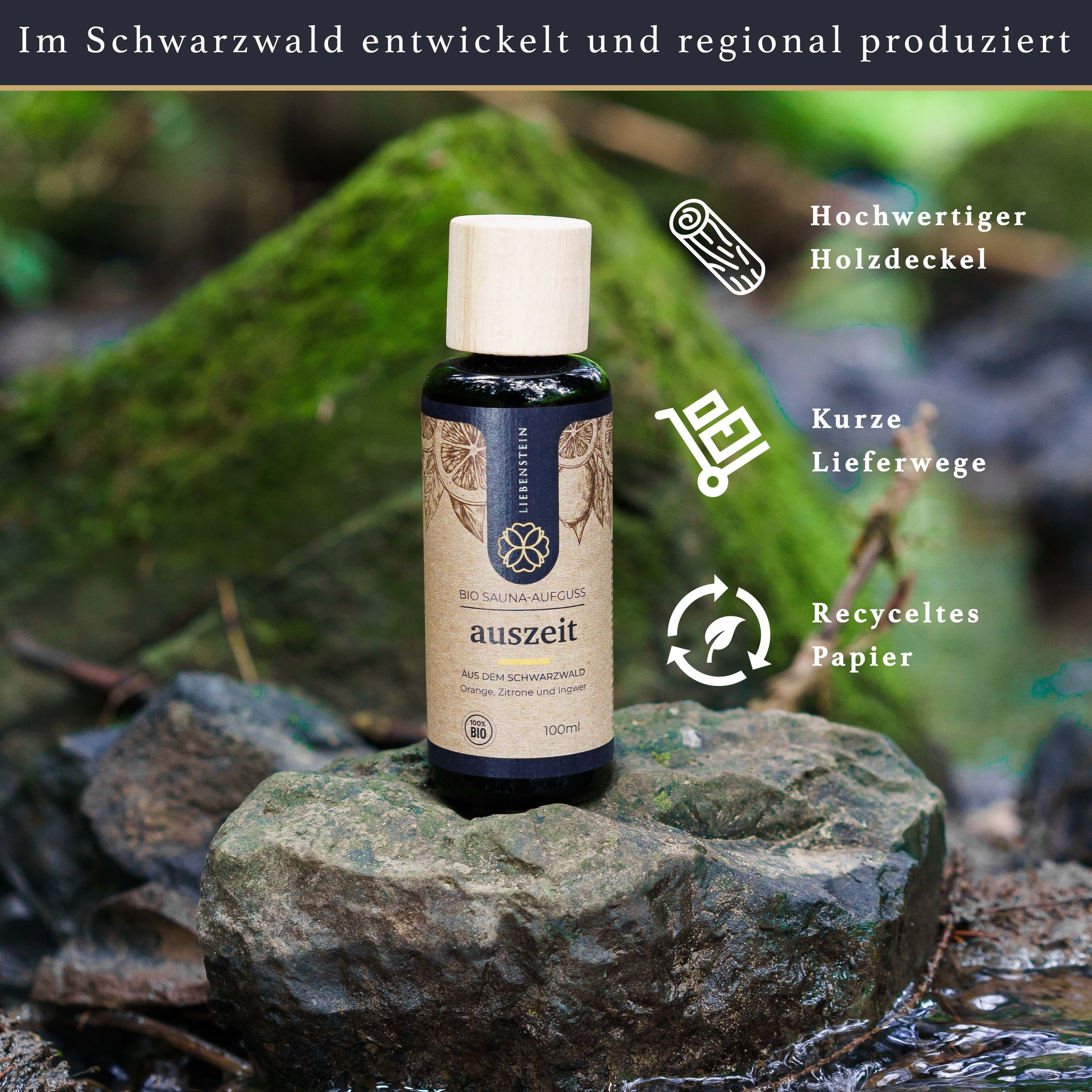 BIO Saunaaufguss - Orange, Zitrone & Ingwer - 100ml