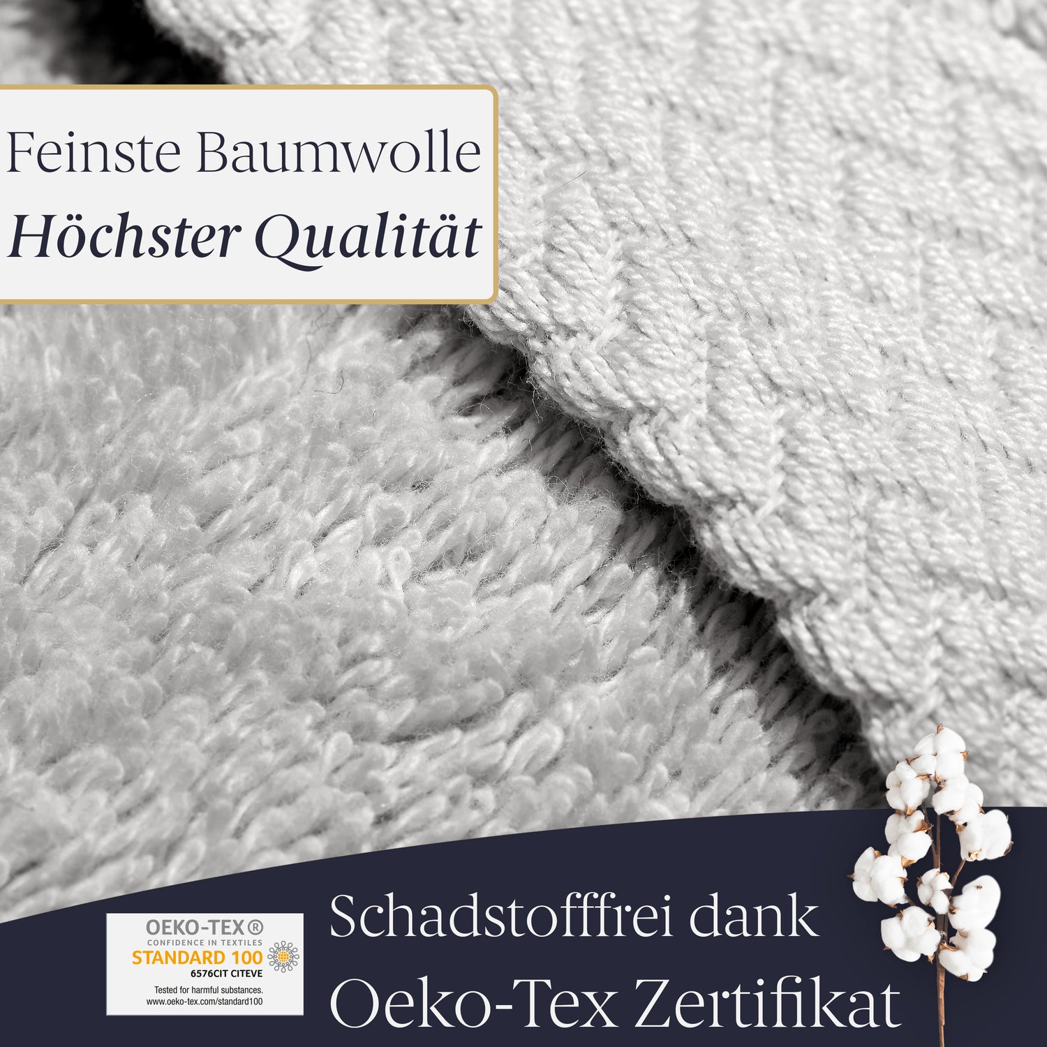 Duschtuch + Handtuch - 4er Set